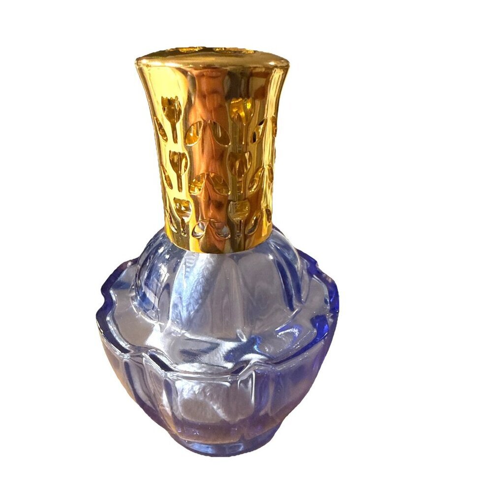 Vintage Reflection Blue Fragrance Oil Lampe Berger Paris Diffuser Glass - Picture 3 of 10